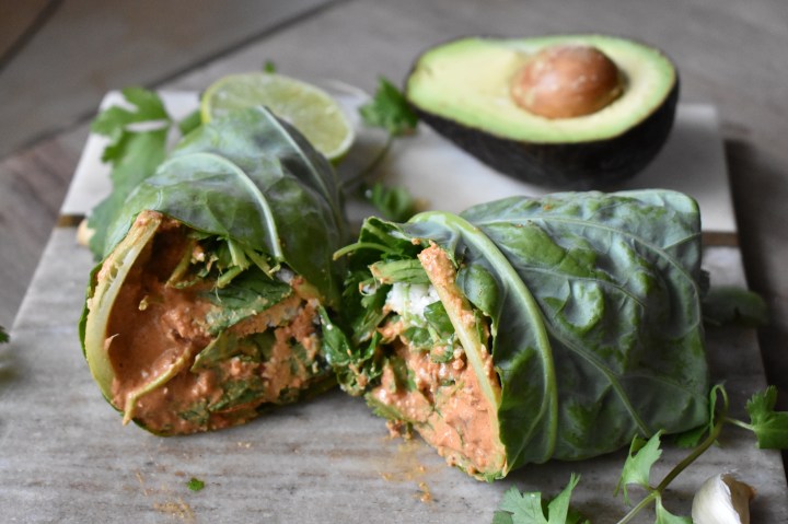 Raw Vegan Taco Collard Wraps
