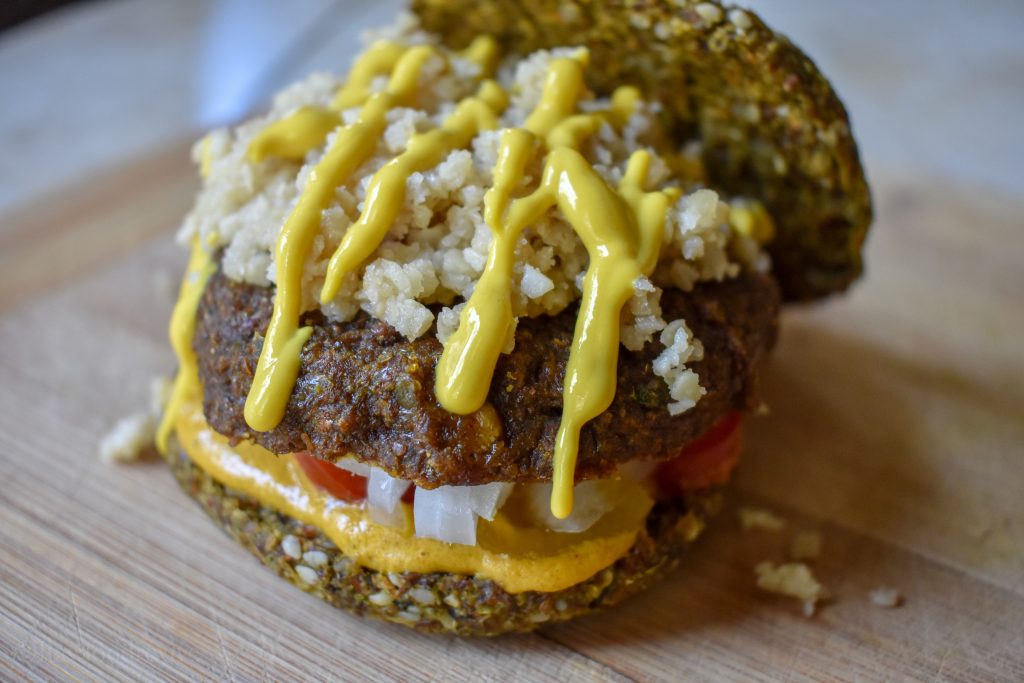 Raw Vegan Parmesan Burger Raw Food Revive